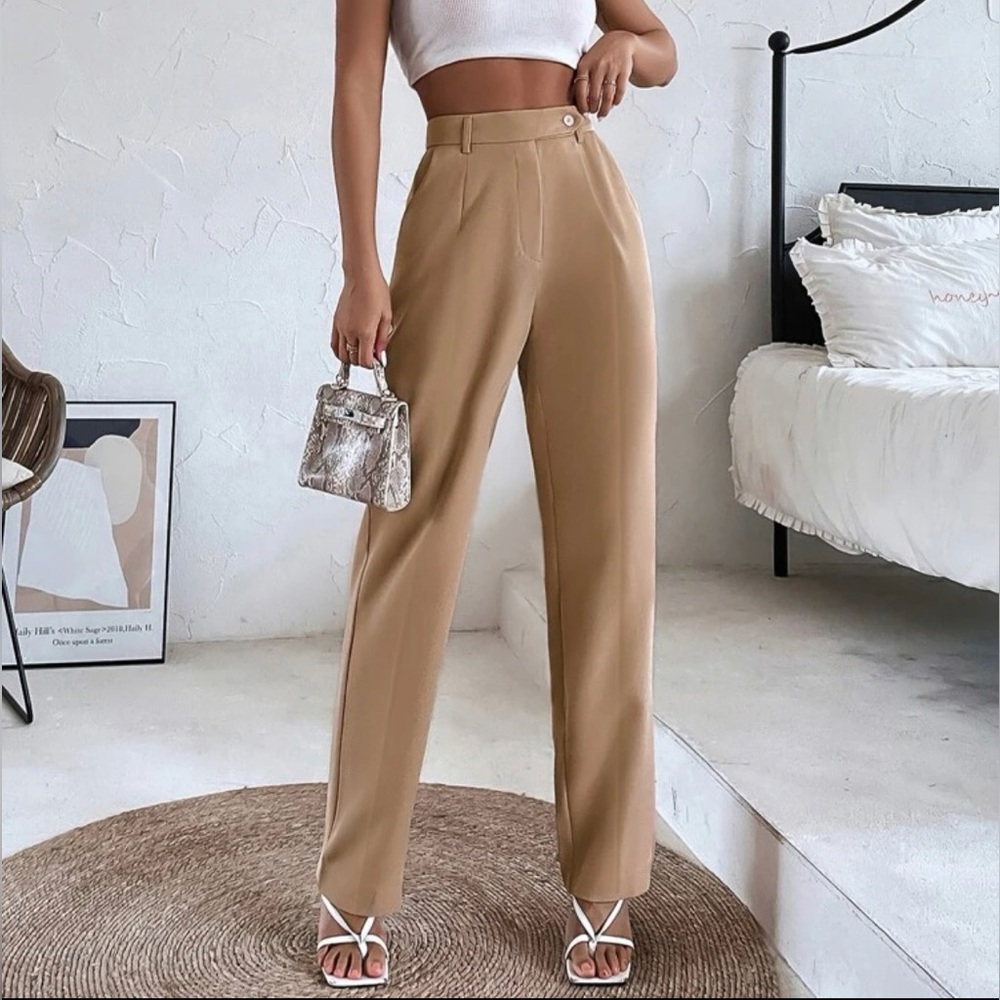 tan trousers